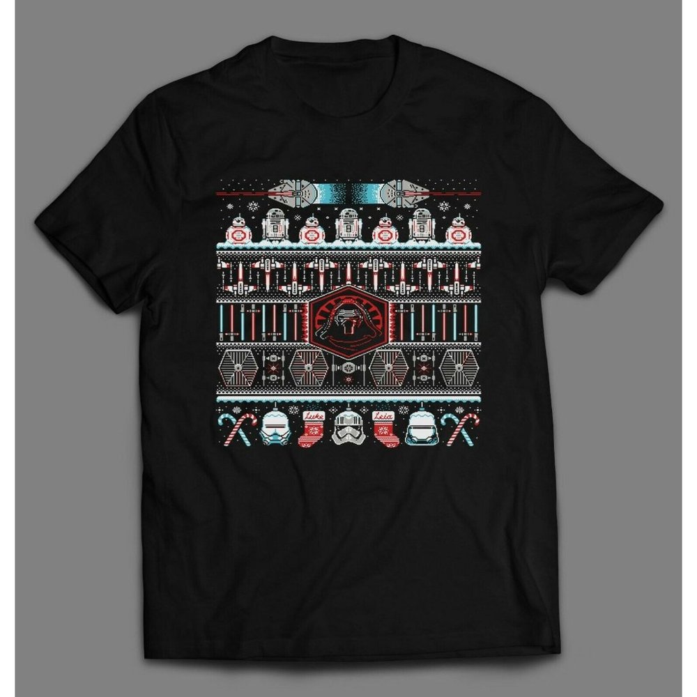 THE SITH LORD CHRISTMAS PATTERN MOVIE SHIRT